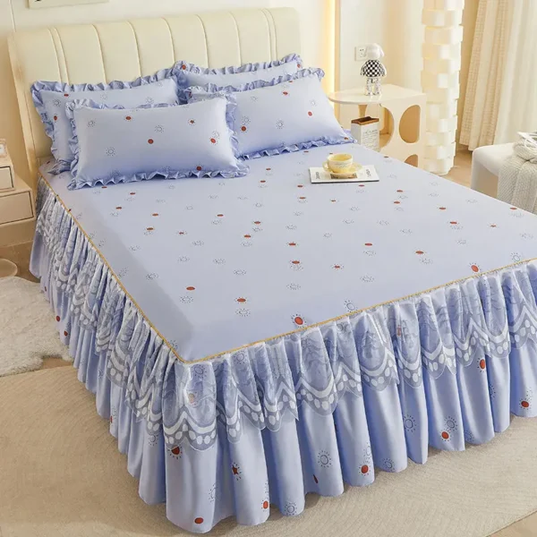 Bed Sheets Flat Lace Bedroom Printing Twin Queen Full Size Nordic Style Skin friendly Non slip 1 Elevate your bedroom decor with our Lace-Printed Nordic Style Flat Bed Sheet. Crafted from premium materials, it offers luxurious comfort and timeless elegance.