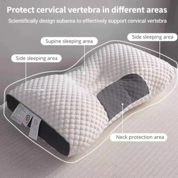 Cervical Orthopedic Neck Pillow Help Sleep And Protect The Pillow Neck Household Soybean Fiber SPA Massage 1 Experience tranquil sleep with our Cervical Support Orthopedic Neck Pillow. Promotes proper alignment and offers multi-functional massage relief.