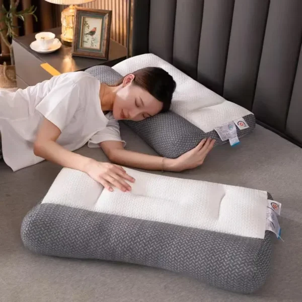 Neck Pillow Aid Neck Protection Correction Orthopedic Pillow 40x60cm 48x74cm For Sleeping Ergonomic Neck Releaser Comfort 2 Experience corrective support with Neck Protection Orthopedic Pillow. Rectangular design promotes proper alignment for restful sleep.