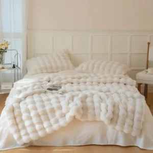 Winter Warm Faux Fur Blankets for Beds Luxury Super Soft Plush Blanket Sofa Cover Fluffy Throw 5