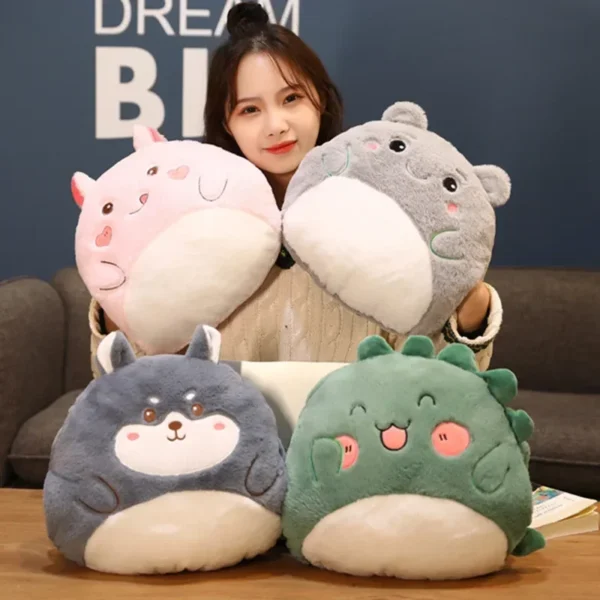 Cartoon warm hand pillow office nap pillow student dormitory plush pillow 2 Stay cozy during office naps or in student dormitories with this adorable cartoon plush hand pillow. Perfect for cuddling up, it provides warmth and comfort wherever you need a quick rest.