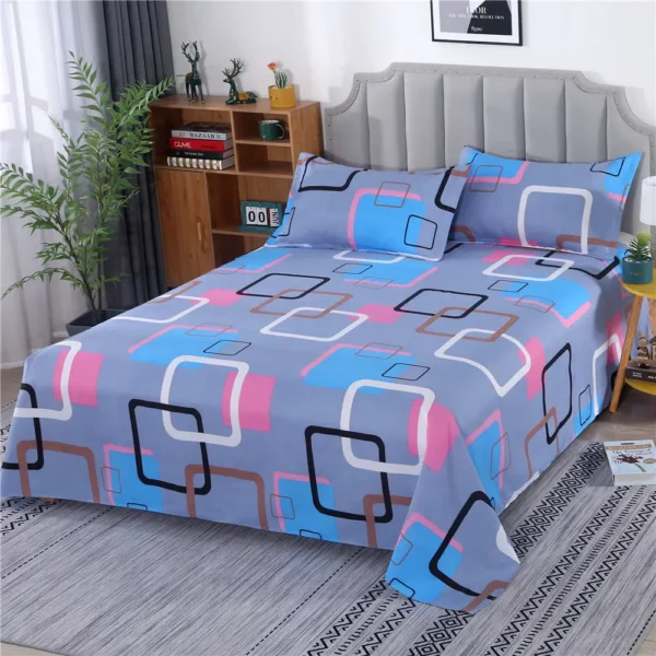 Flat Sheet Bedding Home Textile Adults Bed Cover Plaid Comfortable Anti Mites Students Dormitory Single Bedspread 3 Upgrade your student dormitory with this comfortable plaid single bedspread. Designed for student living, it provides both style and protection against allergens for a healthier sleeping environment.