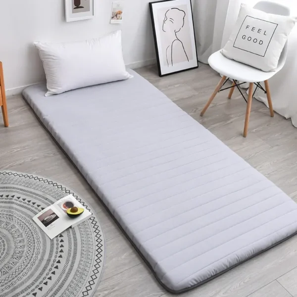 Student Mattress Single Dormitory Soft Mattress Household Sponge Mattress Folding Floor Sleeping Mattress Tatami Rental Bedding 1 Ensure a comfortable sleep in your student dorm with this soft mattress. Made from high-quality sponge material, it's perfect for floor sleeping and can be easily folded for storage.