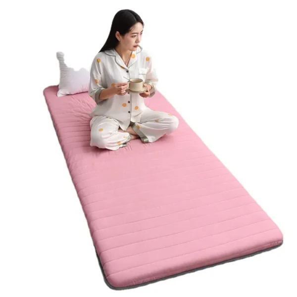 Student Mattress Single Dormitory Soft Mattress Household Sponge Mattress Folding Floor Sleeping Mattress Tatami Rental Bedding 5 Ensure a comfortable sleep in your student dorm with this soft mattress. Made from high-quality sponge material, it's perfect for floor sleeping and can be easily folded for storage.